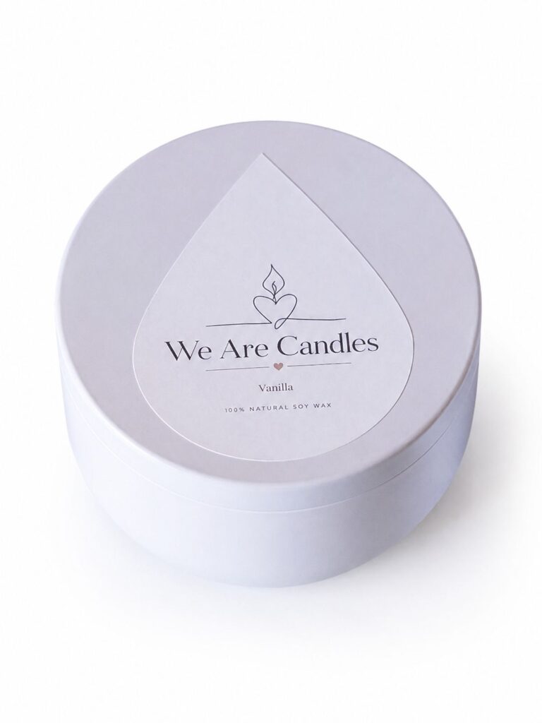 Метална ароматна свещ Vanilla с аромат на ванилия — We Are Candles