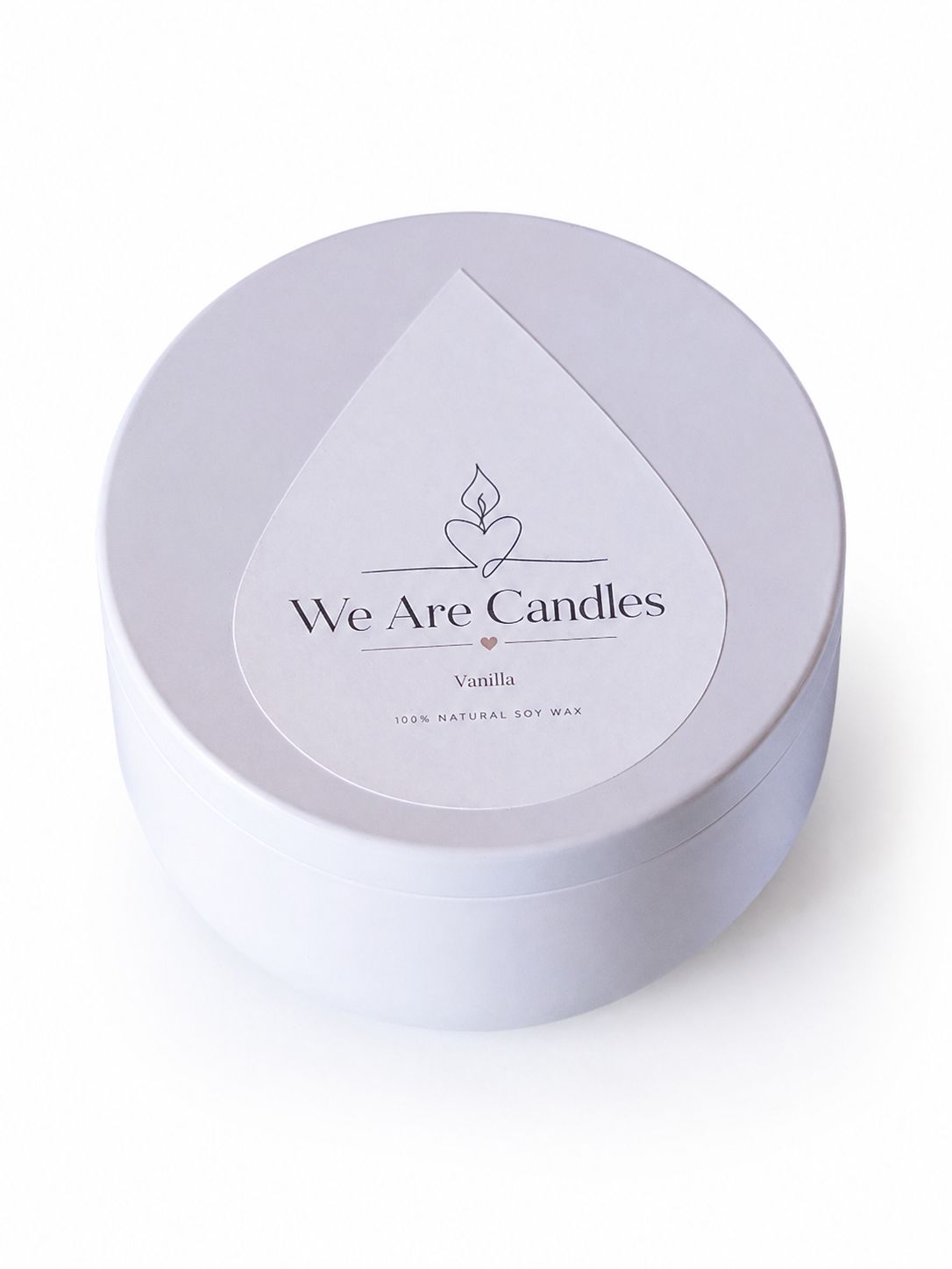 Метална ароматна свещ Vanilla с аромат на ванилия — We Are Candles